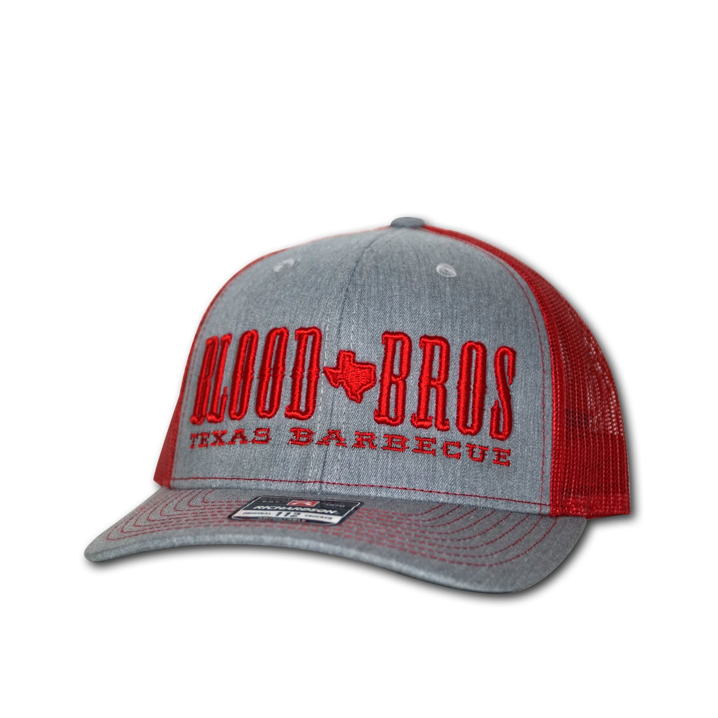 Richardson 112 Trucker - Gray/Red