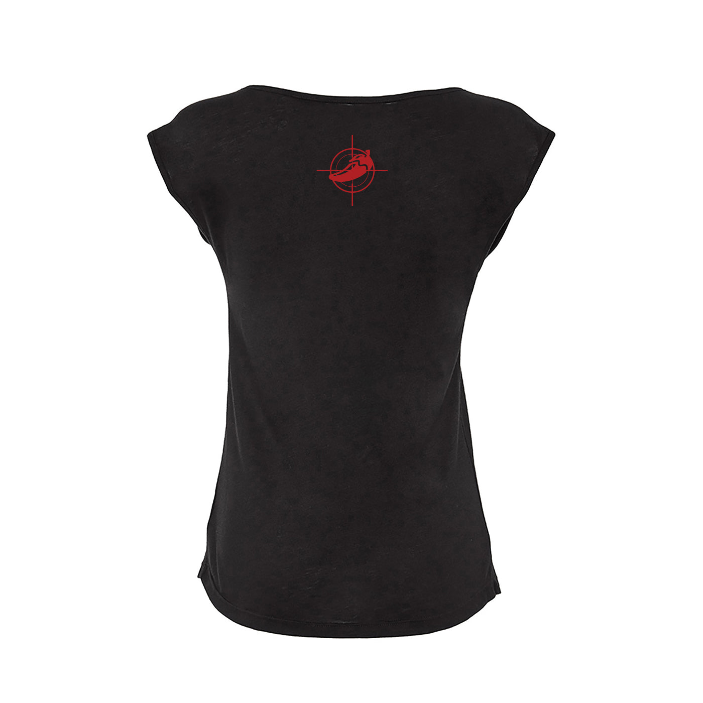 SMOKIN THANGS Ladies Sleeveless V Shirt - Black