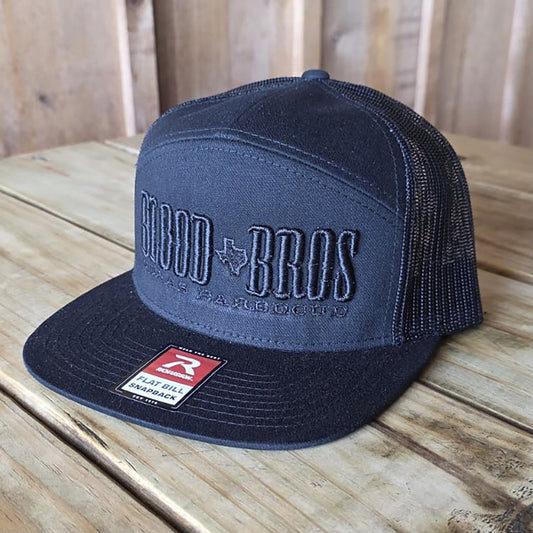Richardson 168: 7 Panel Trucker - Blackout